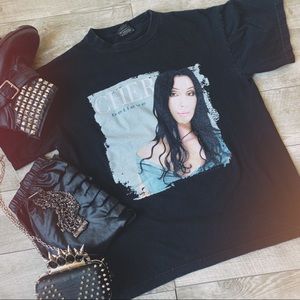 Vintage black CHER “I Believe” 1999 tour t-shirt